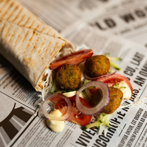 Falafels lavašā 4,80/5,20